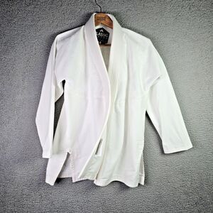 Classic Kimono Mens Jiu Jitsu Gi Jacket A0 White BJJ Training Uniform Top Only